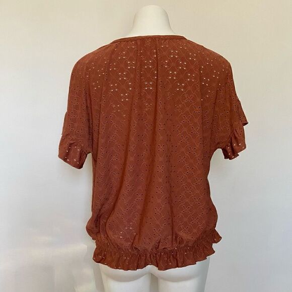 Rewind blush boho ruffle top - Picture 5 of 8